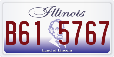 IL license plate B615767