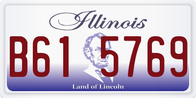 IL license plate B615769