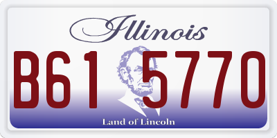 IL license plate B615770