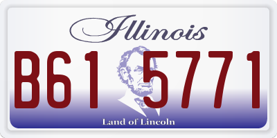 IL license plate B615771