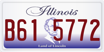 IL license plate B615772