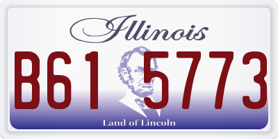 IL license plate B615773