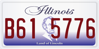 IL license plate B615776