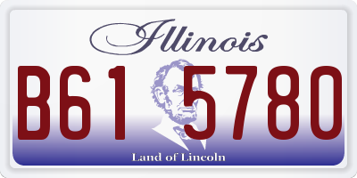 IL license plate B615780