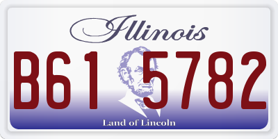 IL license plate B615782