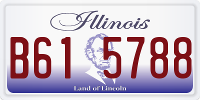 IL license plate B615788