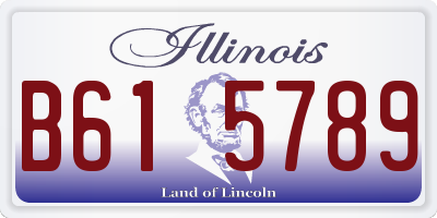 IL license plate B615789