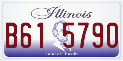 IL license plate B615790