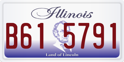 IL license plate B615791