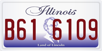 IL license plate B616109