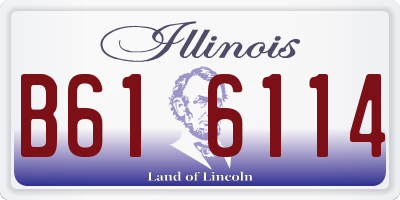 IL license plate B616114