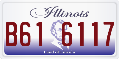 IL license plate B616117