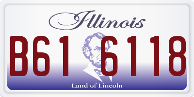 IL license plate B616118