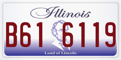 IL license plate B616119