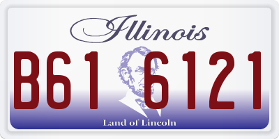 IL license plate B616121
