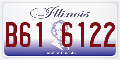 IL license plate B616122