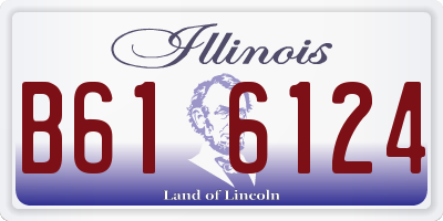 IL license plate B616124
