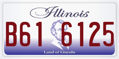 IL license plate B616125