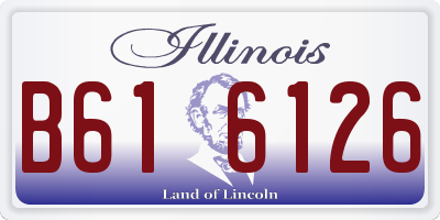 IL license plate B616126