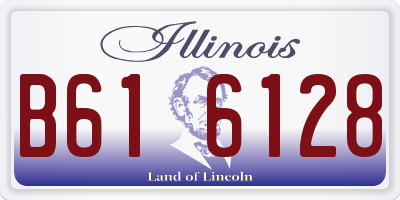 IL license plate B616128