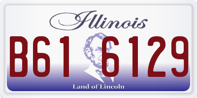 IL license plate B616129