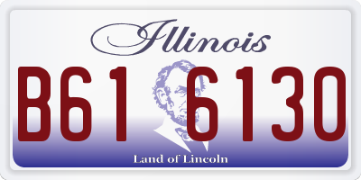 IL license plate B616130