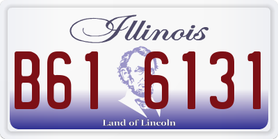 IL license plate B616131