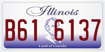 IL license plate B616137
