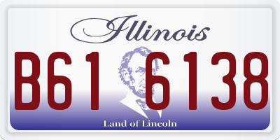 IL license plate B616138