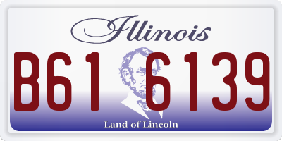 IL license plate B616139
