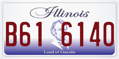 IL license plate B616140