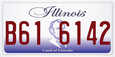 IL license plate B616142