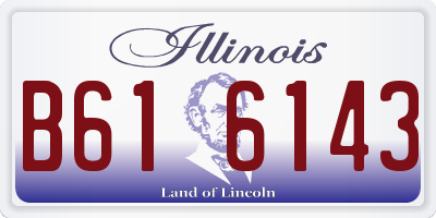 IL license plate B616143