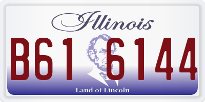 IL license plate B616144