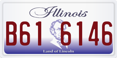 IL license plate B616146