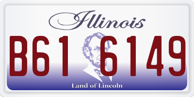 IL license plate B616149