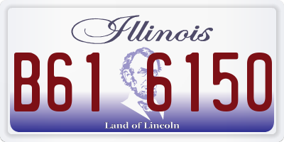IL license plate B616150