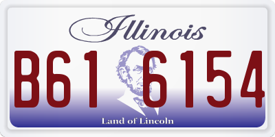 IL license plate B616154