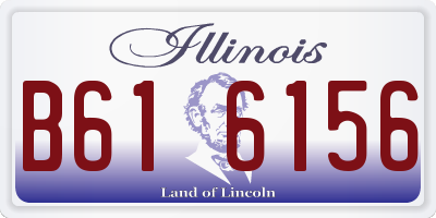 IL license plate B616156