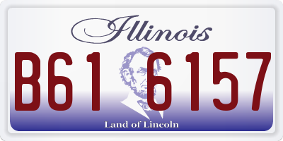 IL license plate B616157