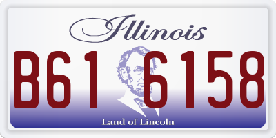 IL license plate B616158