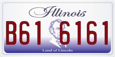 IL license plate B616161