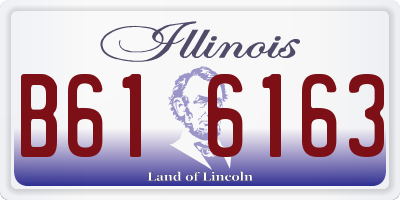IL license plate B616163