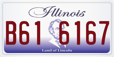 IL license plate B616167