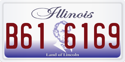 IL license plate B616169