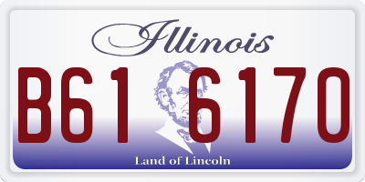 IL license plate B616170