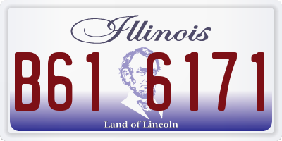 IL license plate B616171