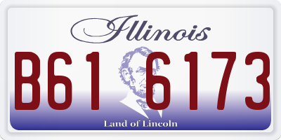 IL license plate B616173