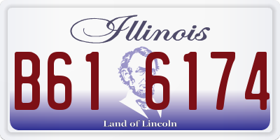 IL license plate B616174