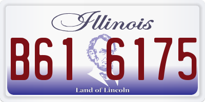 IL license plate B616175